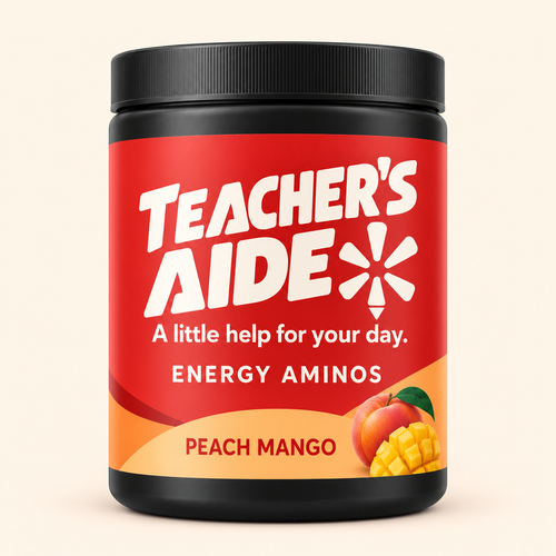 Teacher's Aide Energy Aminos Peach Mango — illustrative packaging